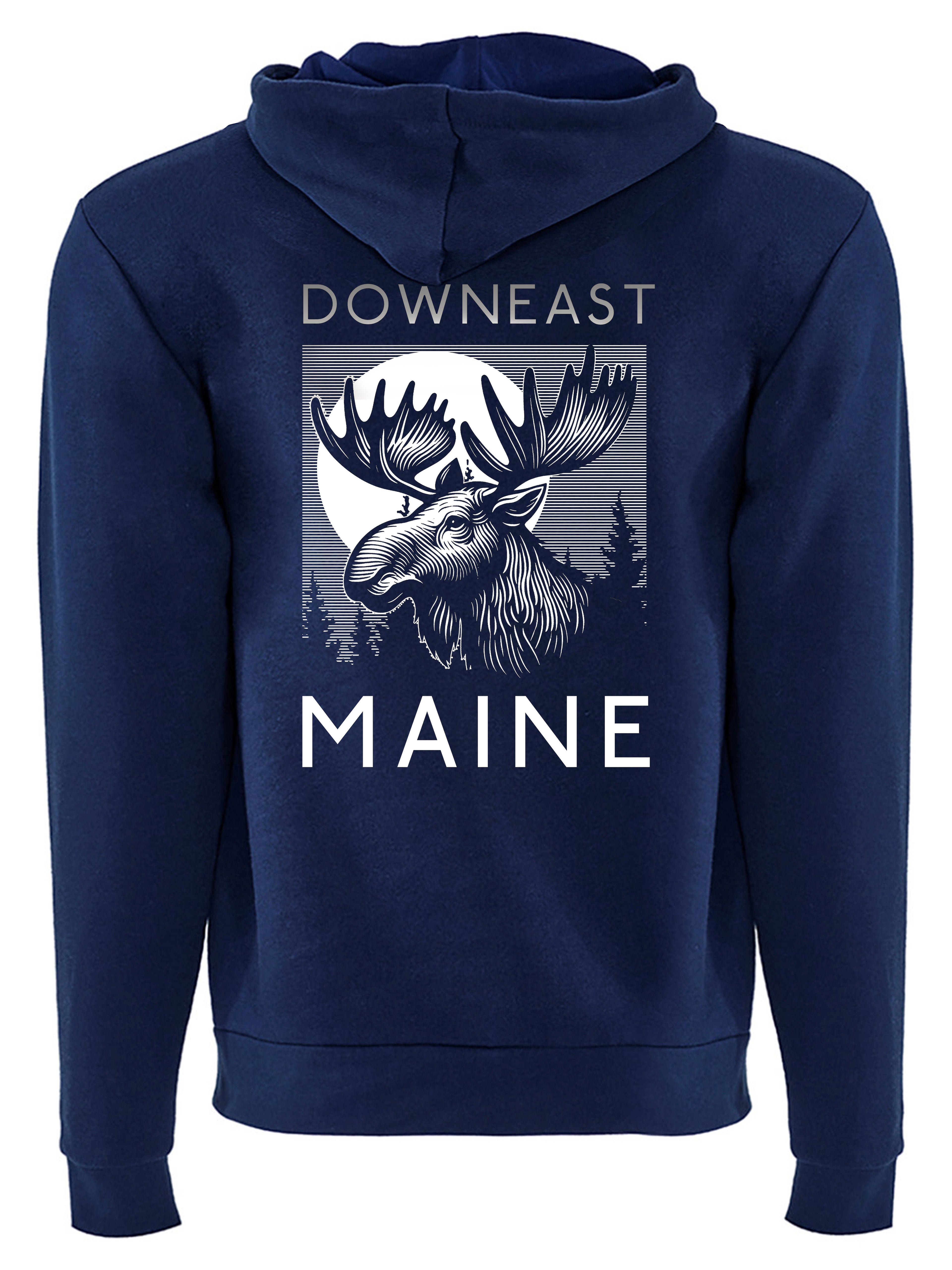 Moose Zip Hoodie