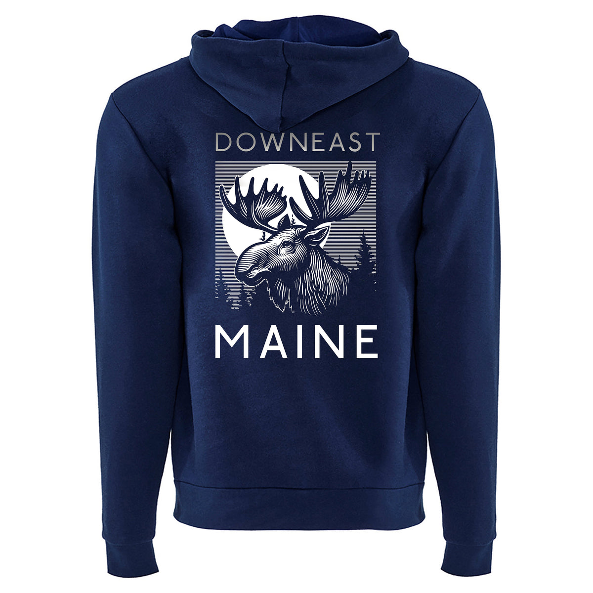 Moose Zip Hoodie