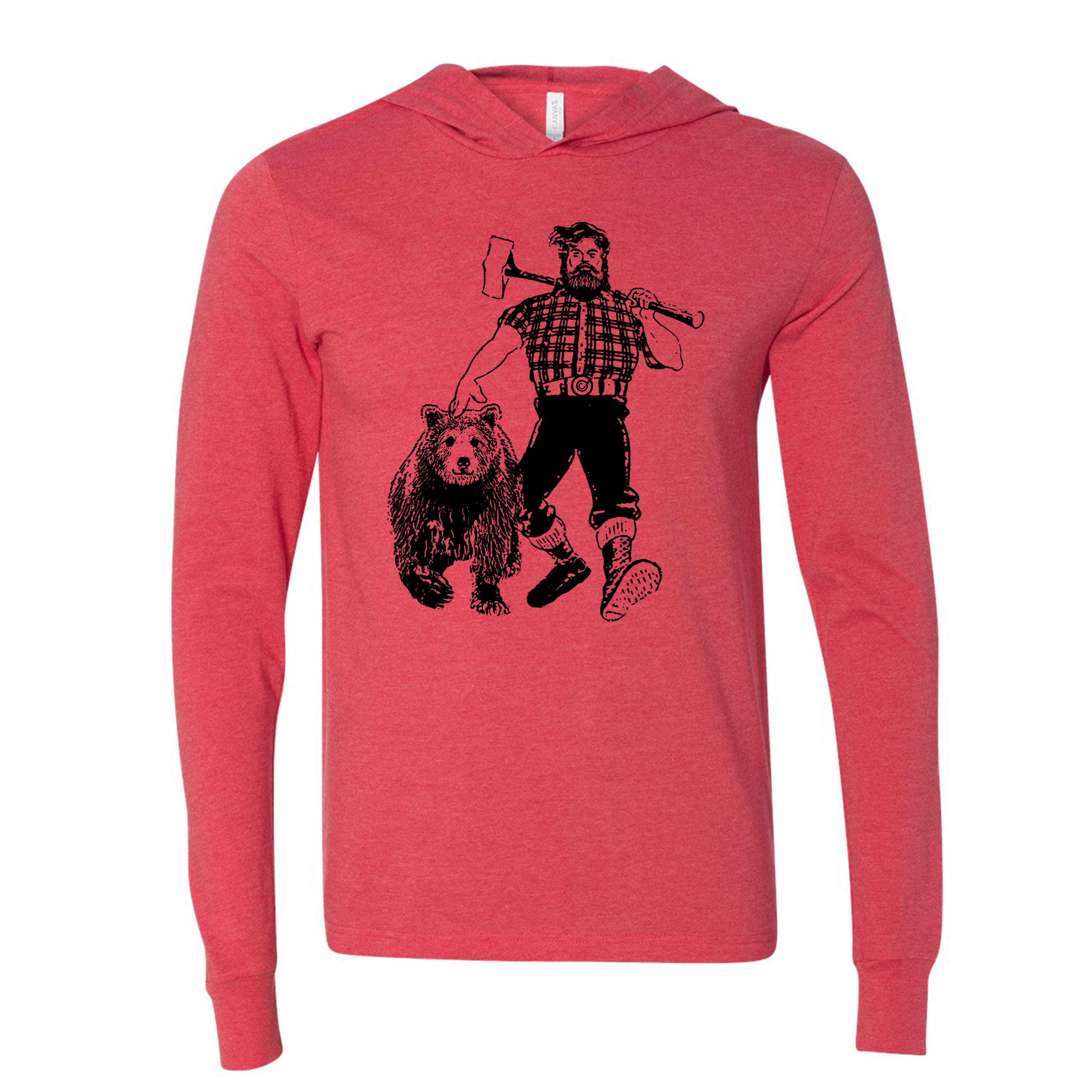 Lumberjack Lightweight Hoodie Heather Red