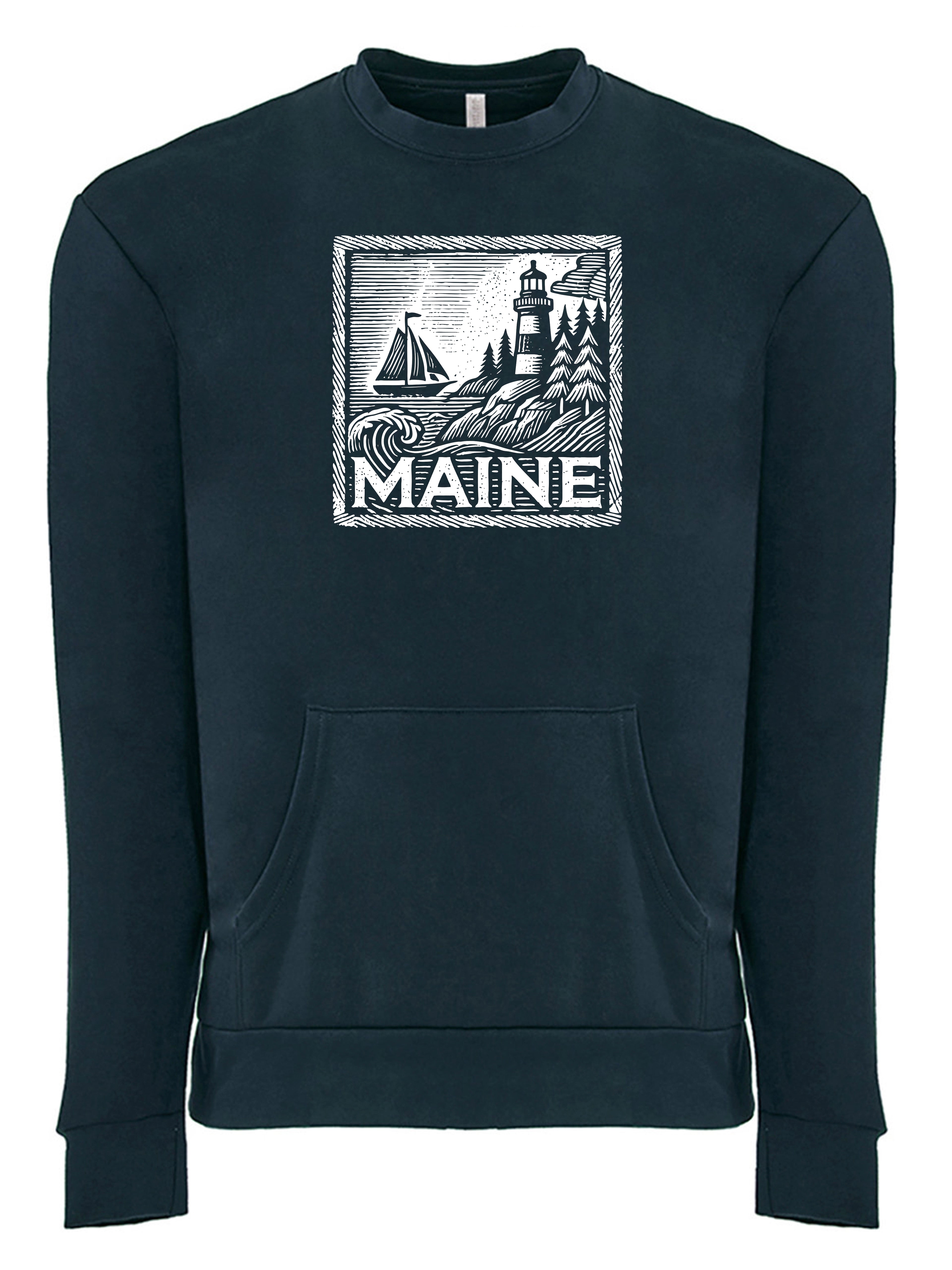 Maine Lighthouse Pocket Sweat