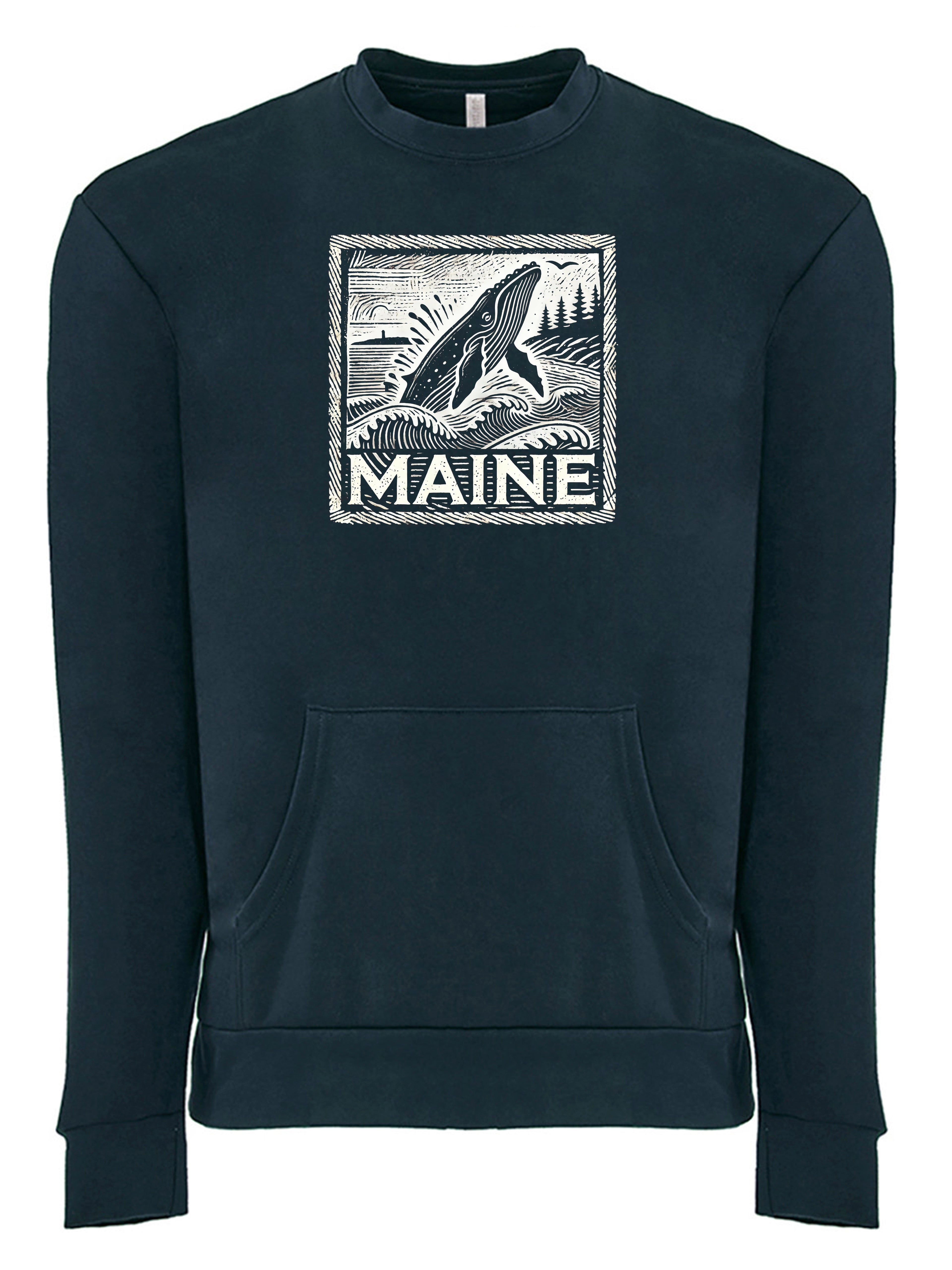 Maine Whale Pocket Sweat
