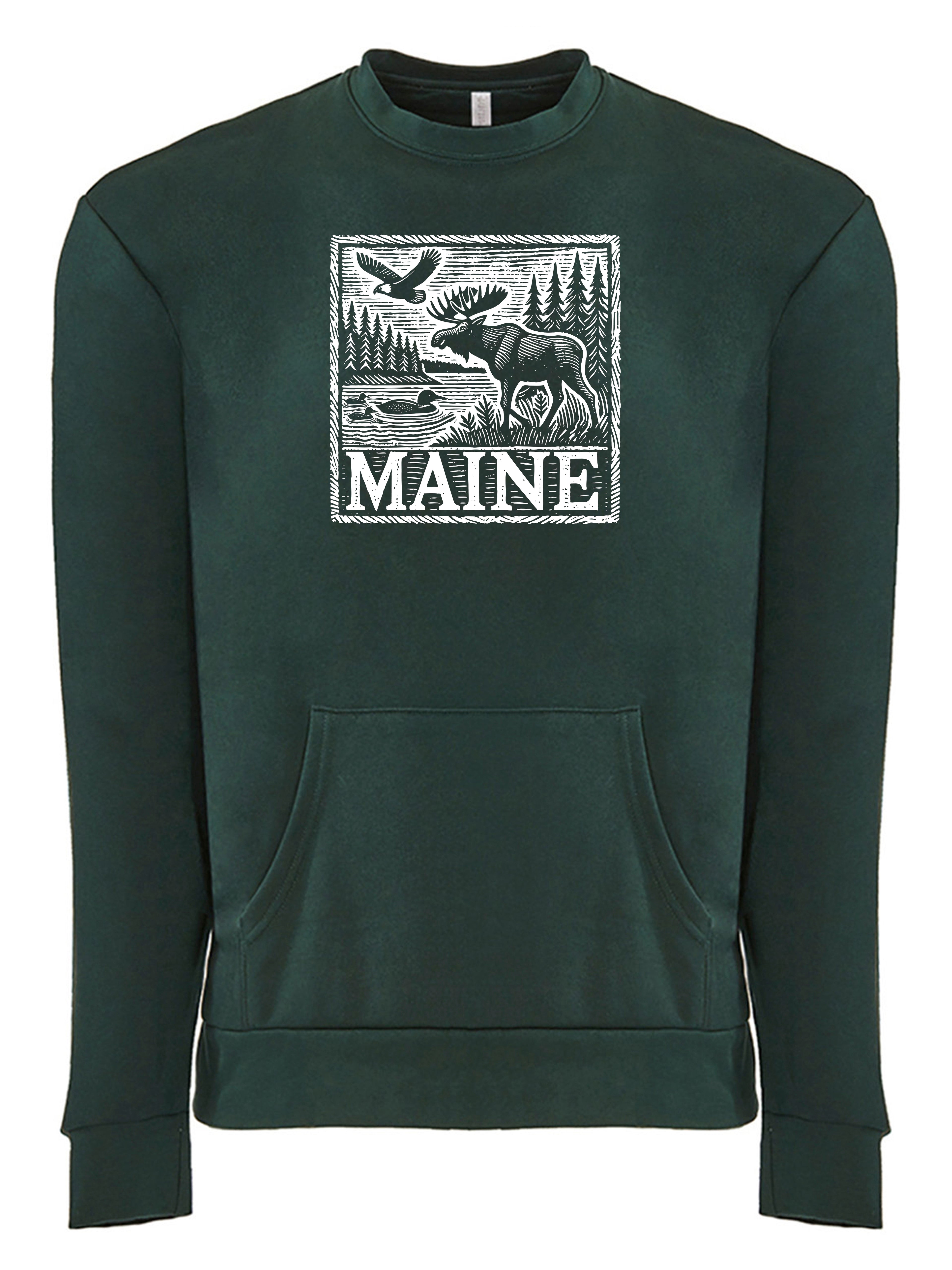 Maine Wildlife Pocket Sweat
