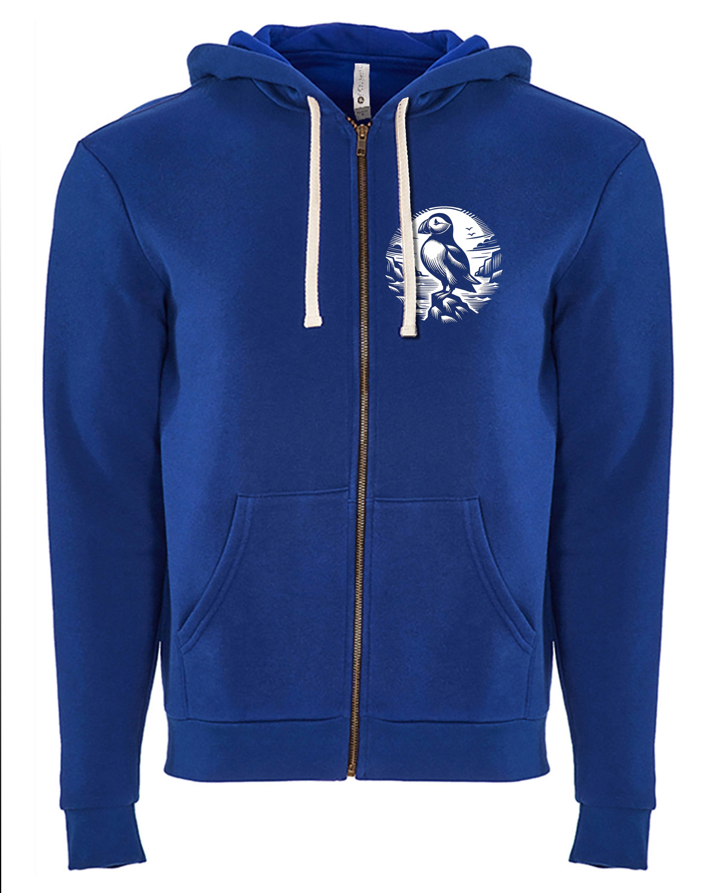 Puffin Zip Hoodie - Royal